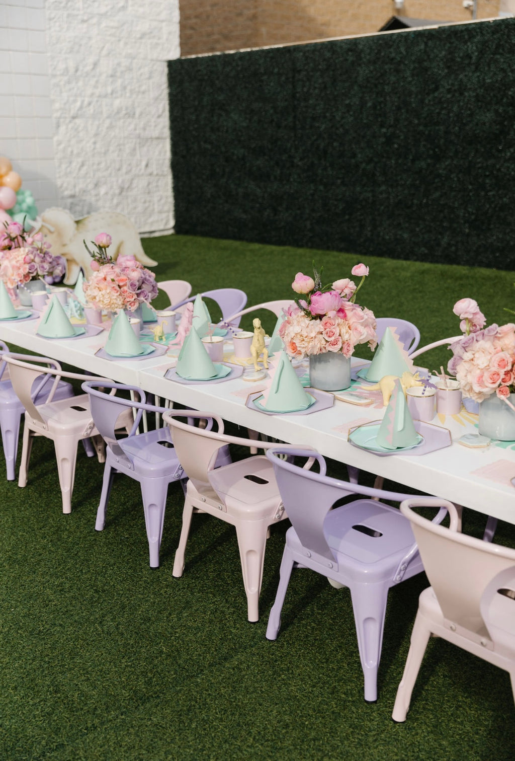 Kids Lavender Metal Chair