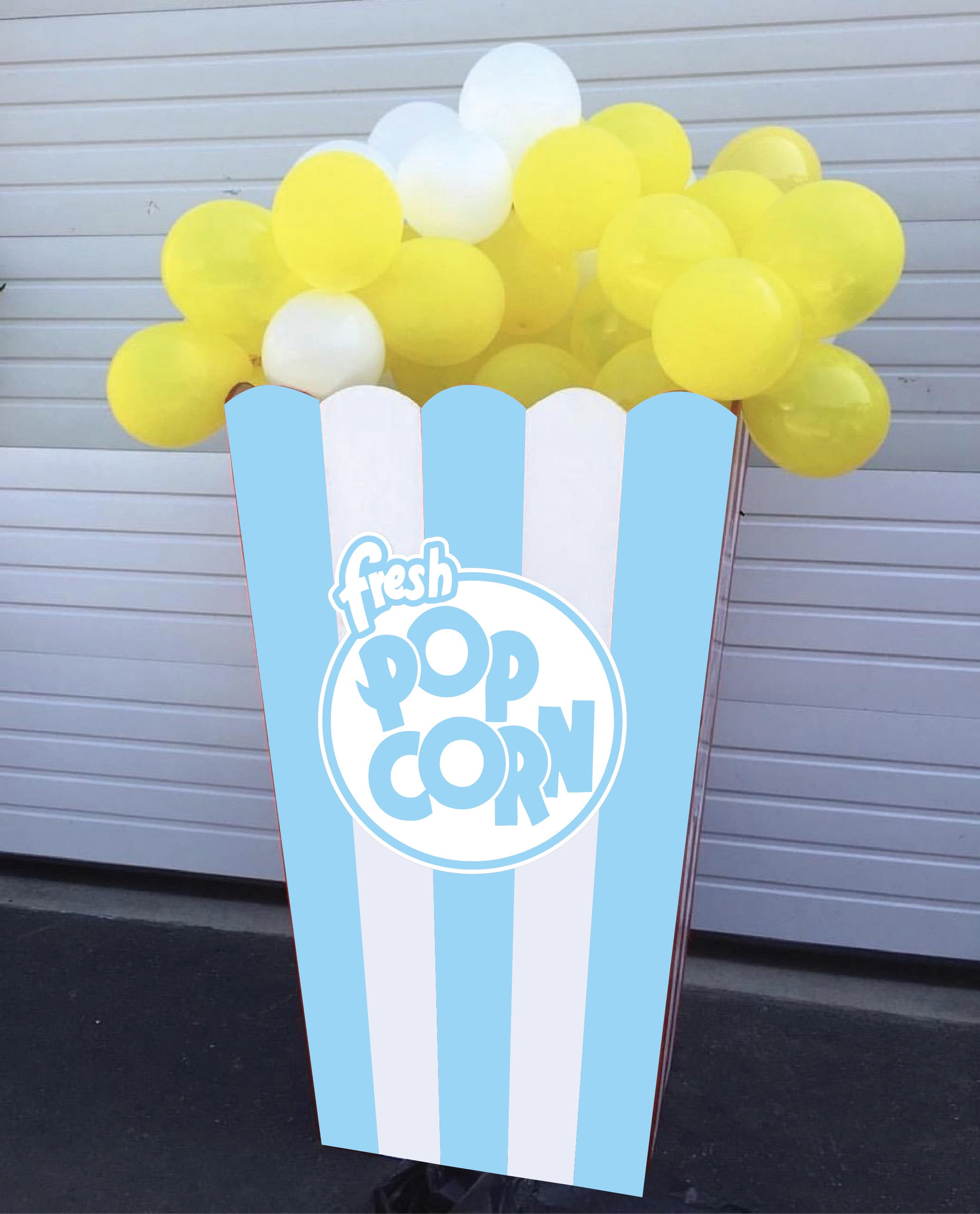 Mini Table Top Blue Popcorn Box