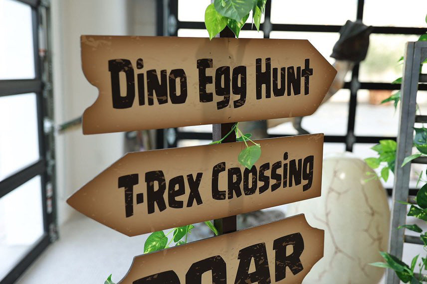 Beware Of The Dinosaurs Welcome Sign