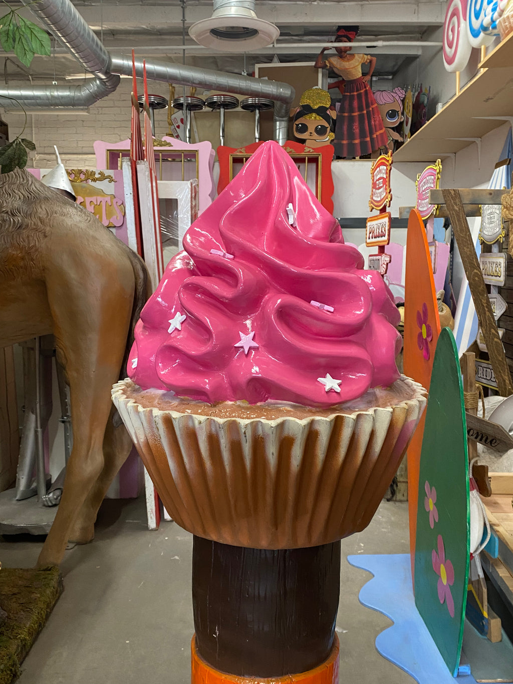 Hot Pink Cupcake