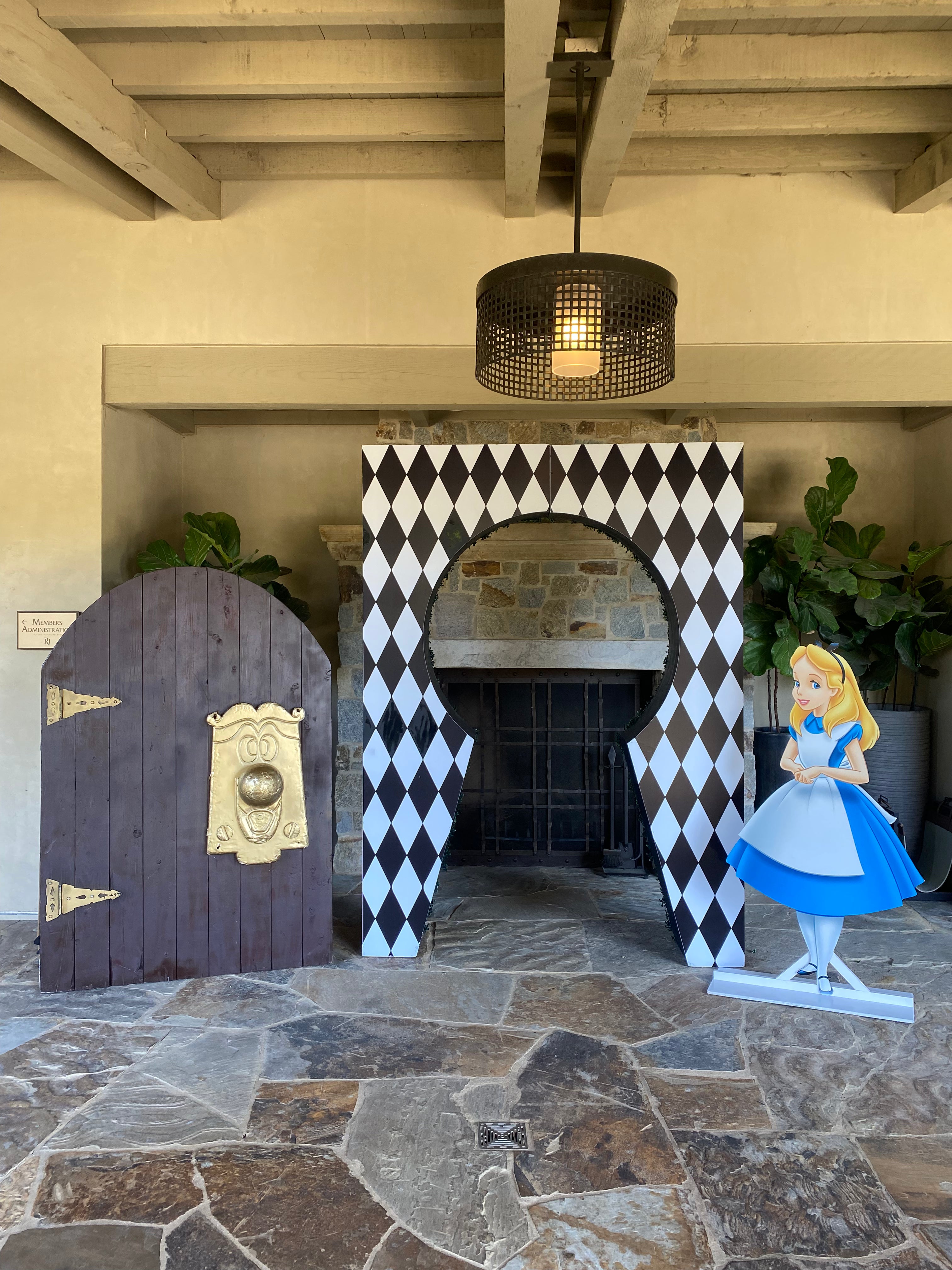 Alice in Wonderland Large Door