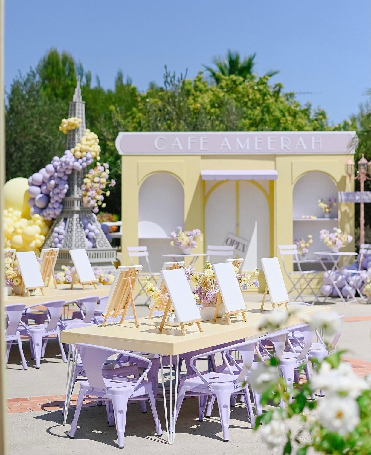 Kids Lavender Metal Chair