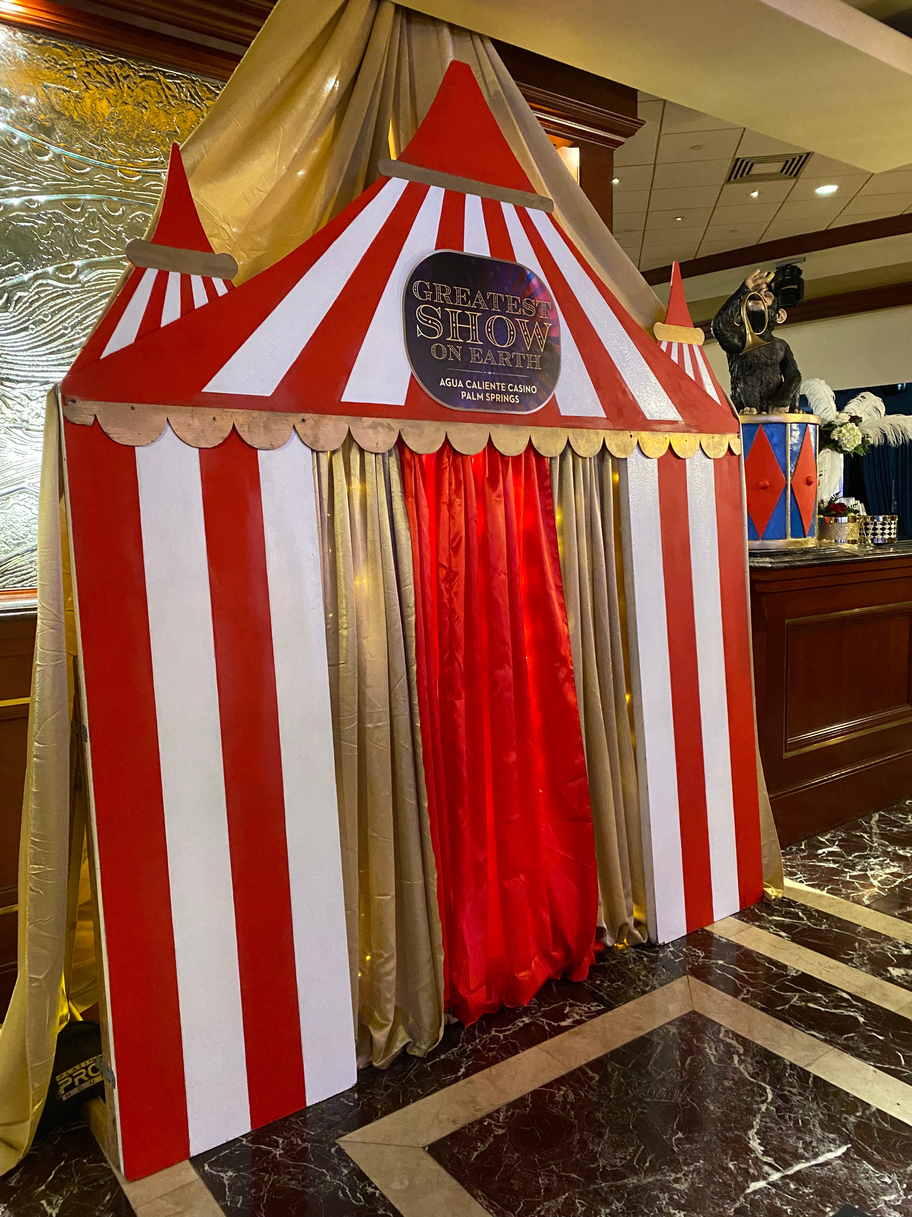 Red Circus / Carnival Tent Backdrop