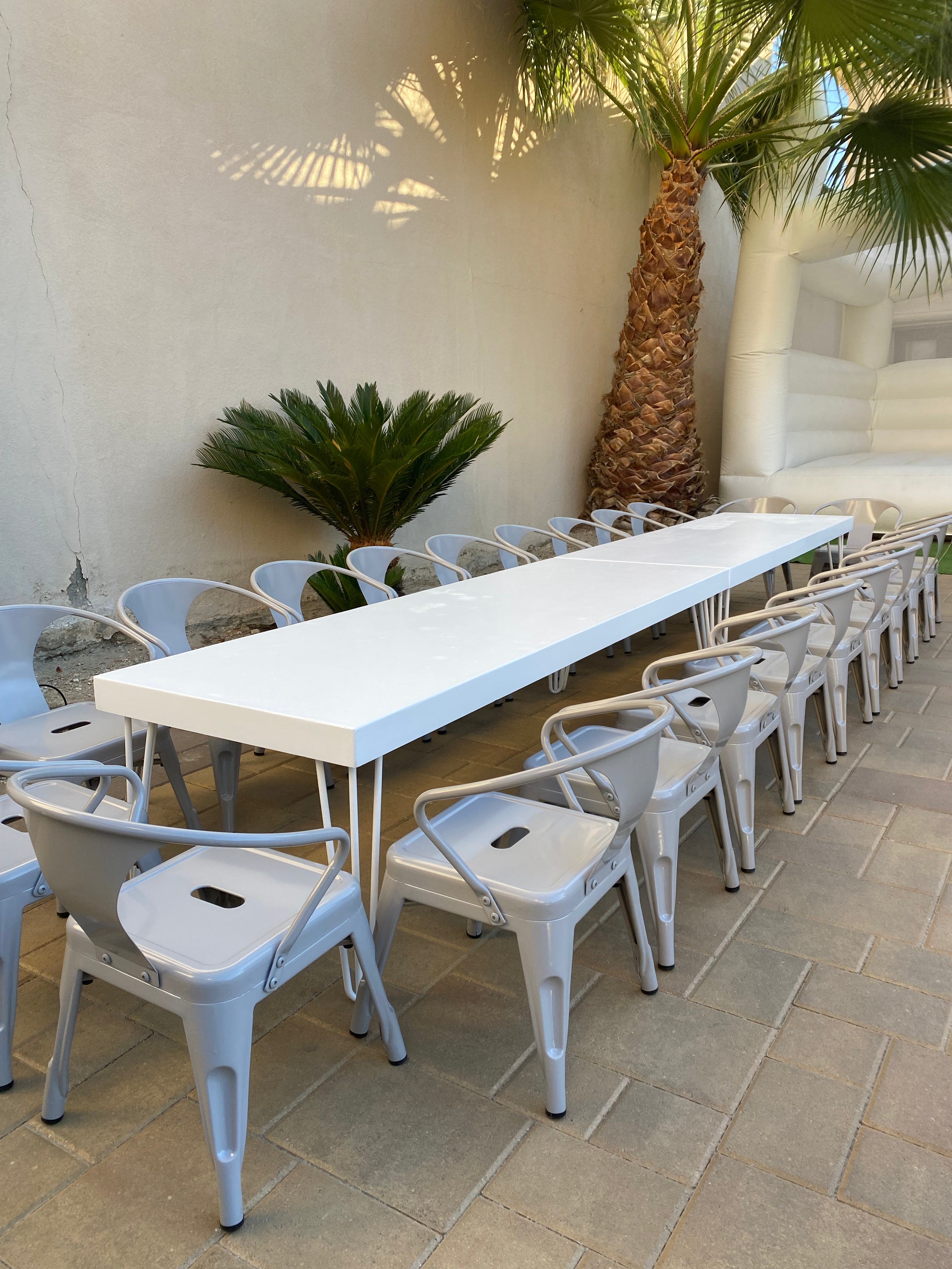 Kids Grey Metal Chair