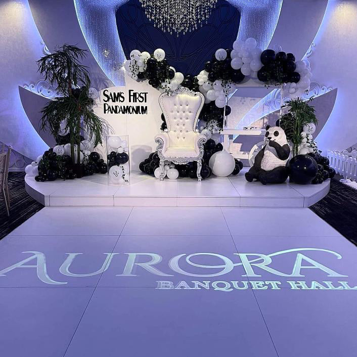 Adult White/Silver Royal Throne Chair