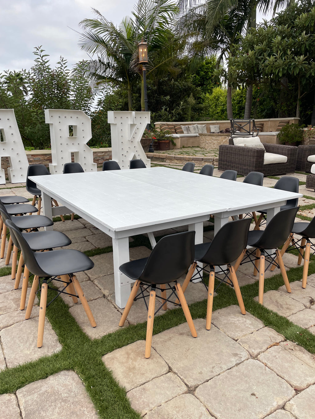 Kids White Farm Table