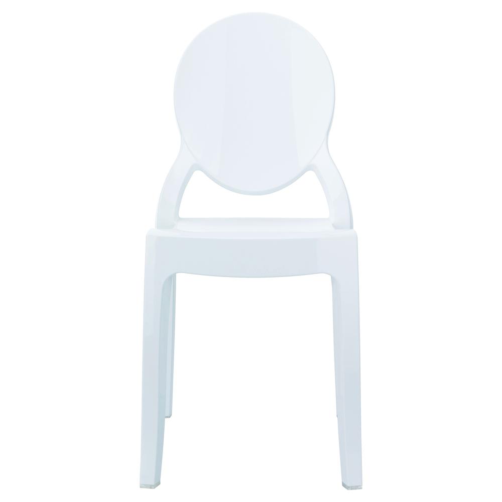 Kids White Ghost Chair