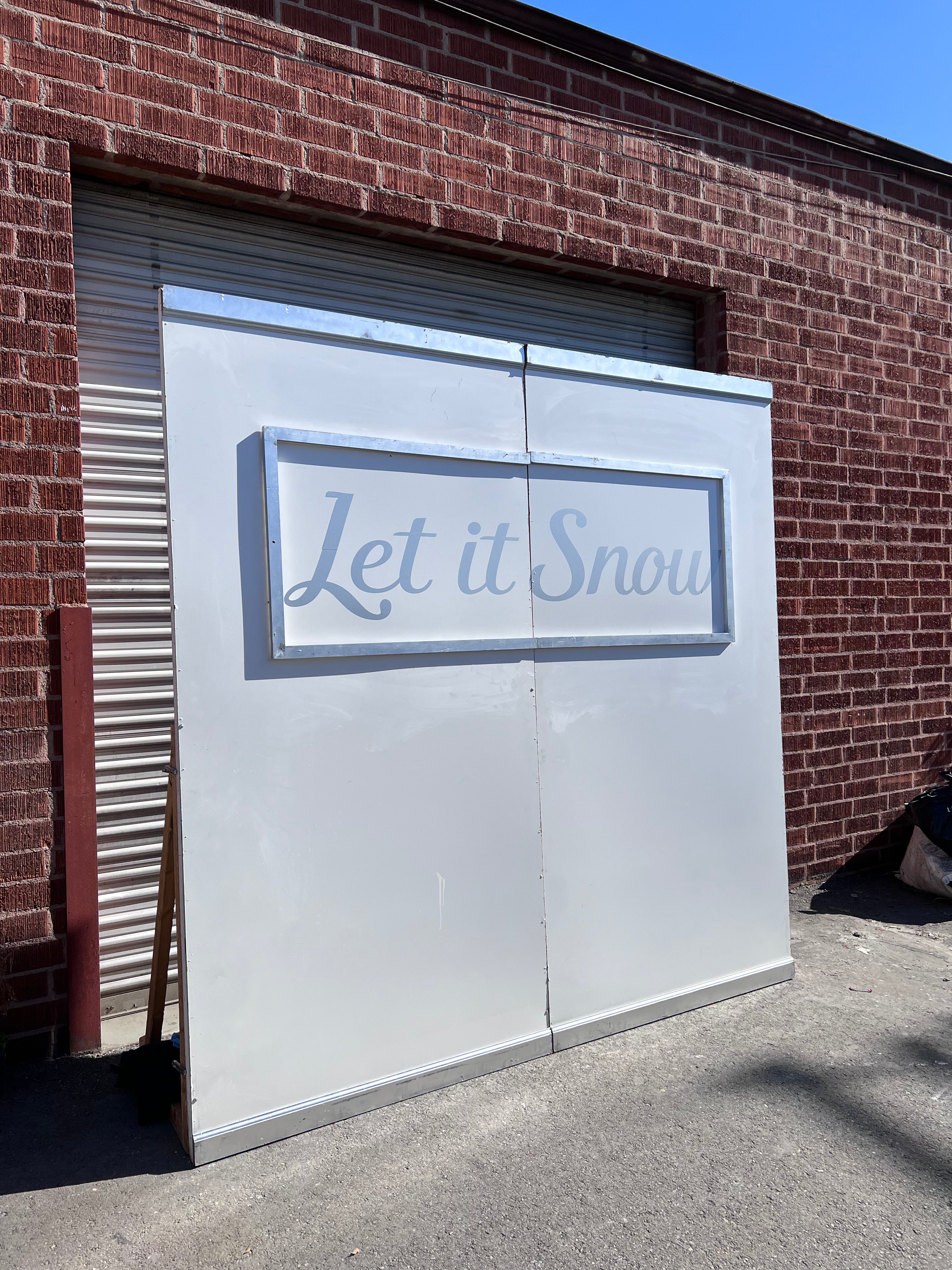 Let It Snow Backdrop