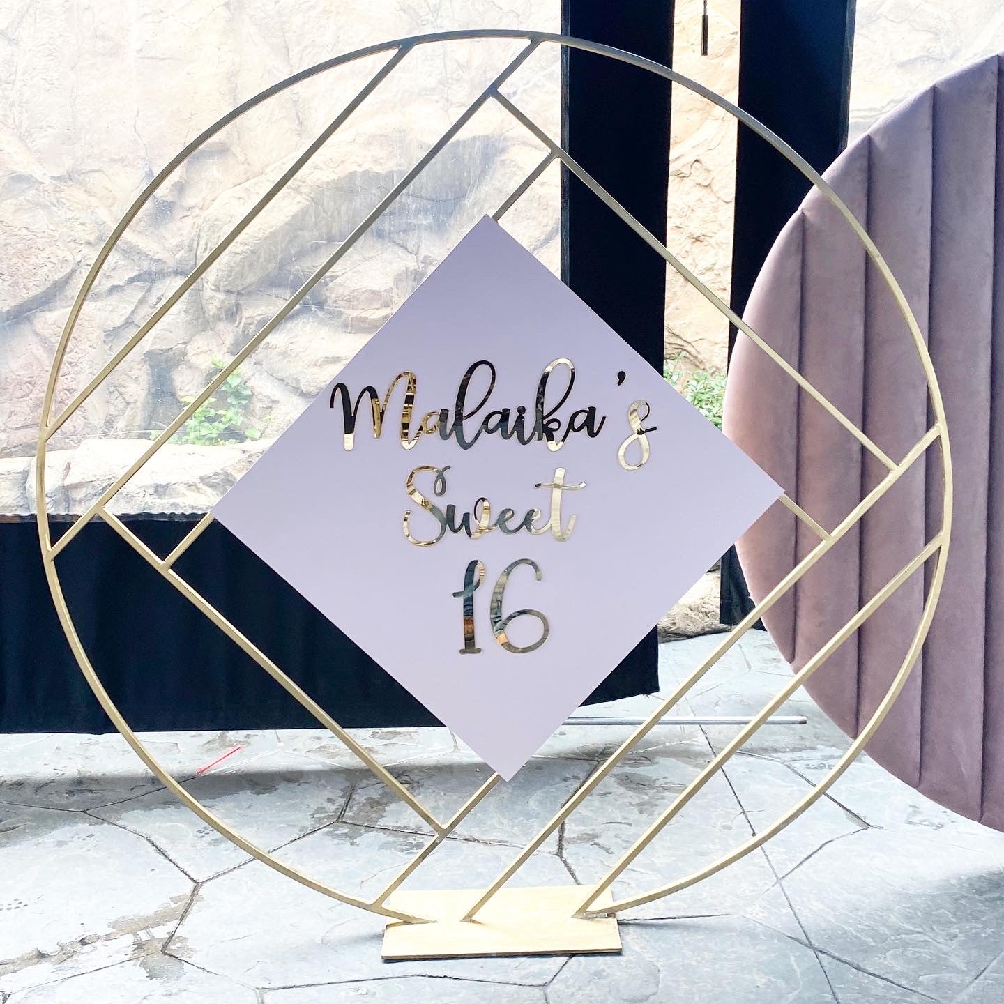 Pink Velvet Circle Backdrop