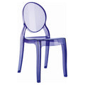 Kids Purple Armless Ghost Chair