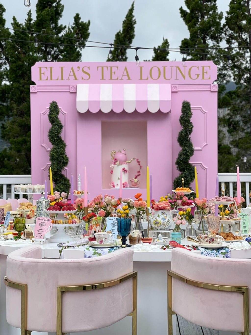 Light Pink Store Front With Custom Signage
