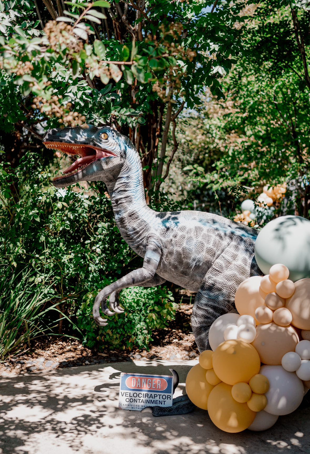 Blue Velociraptor Dinosaur