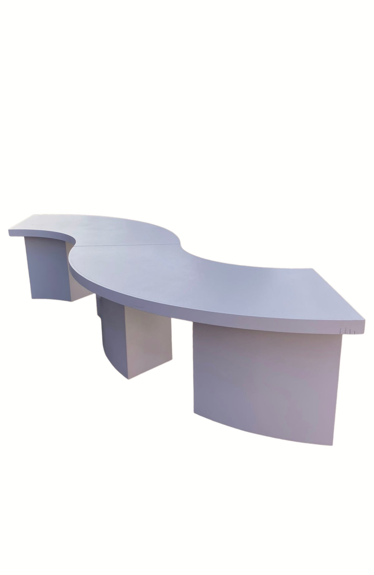 Kids White Serpentine Table