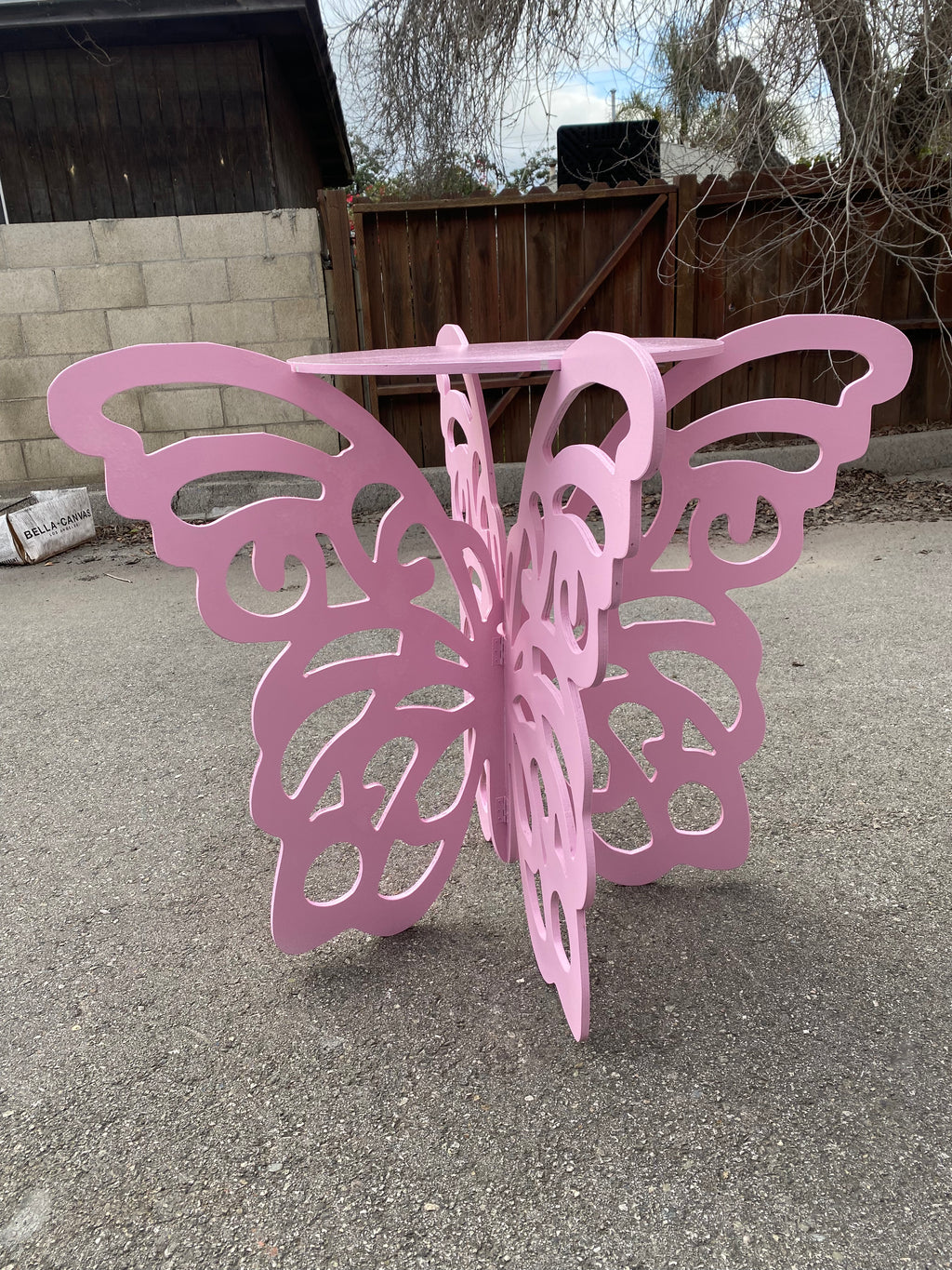Light Pink Butterfly Table