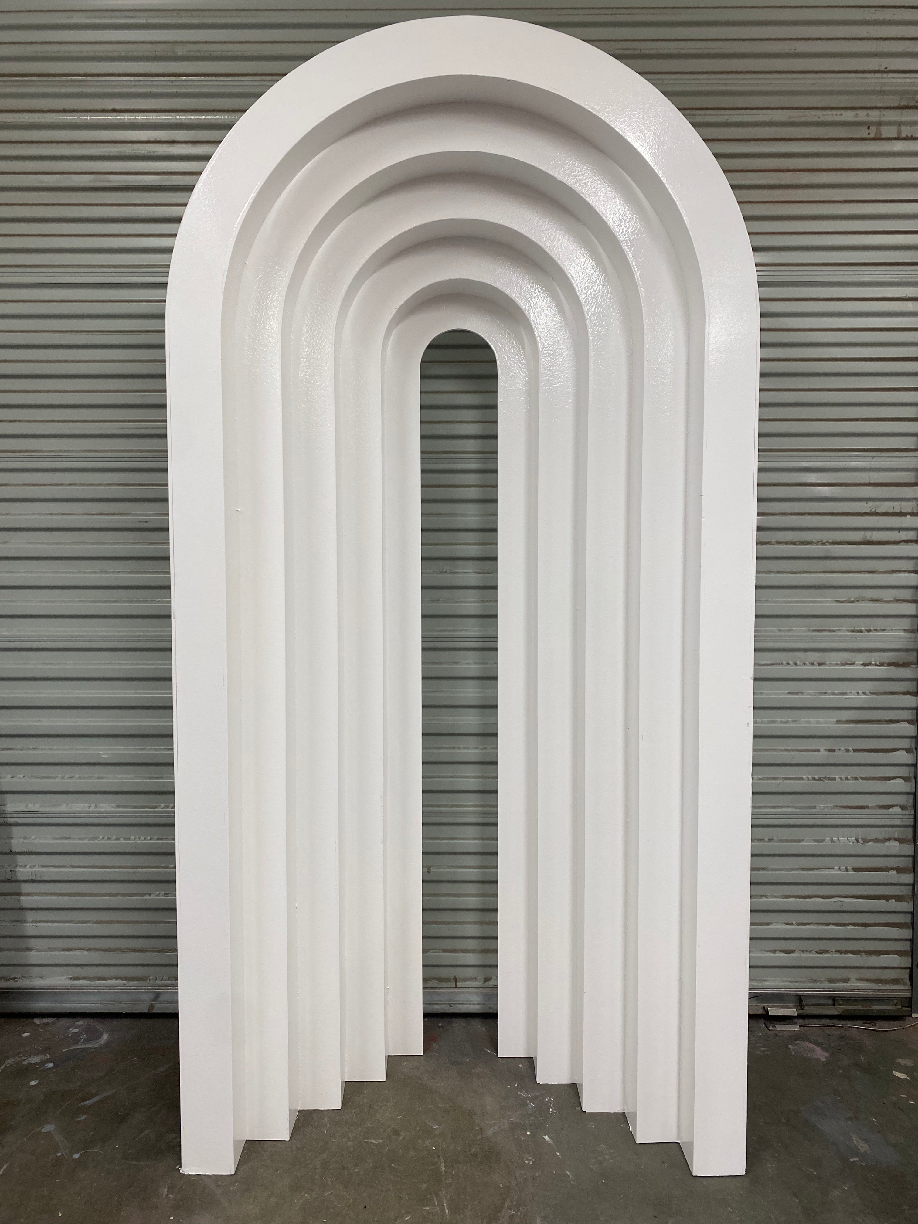 3D White Rainbow Arch