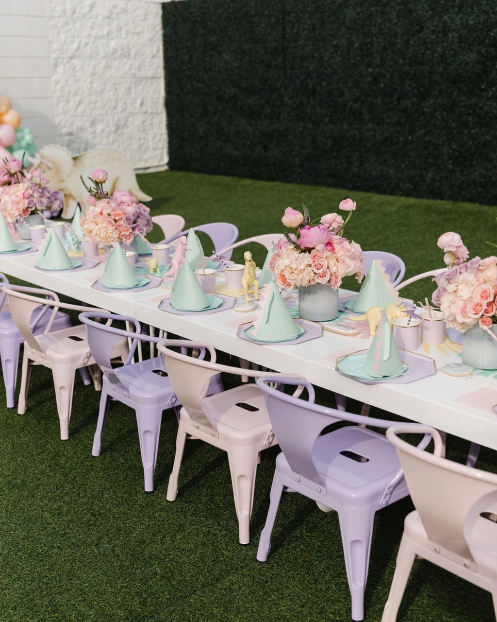 Kids Lavender Metal Chair