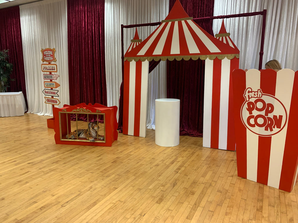Red Circus / Carnival Tent Backdrop