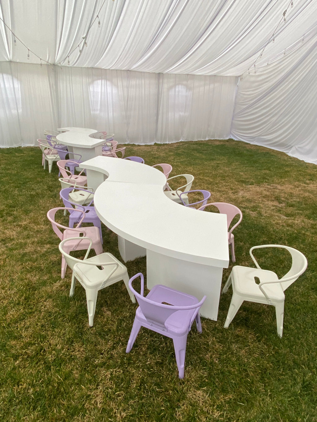 Kids Lavender Metal Chair