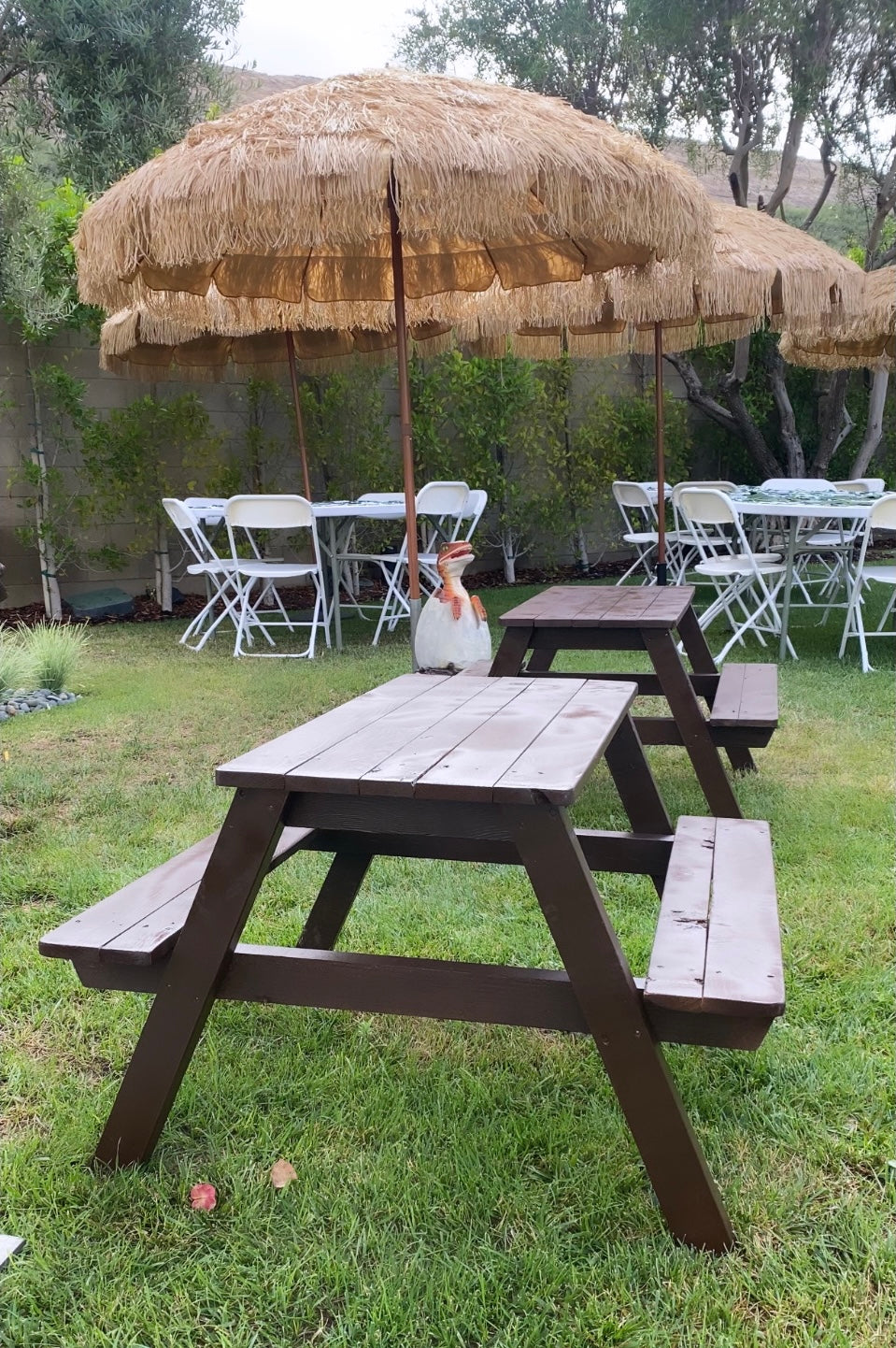 Kids Brown Picnic Table