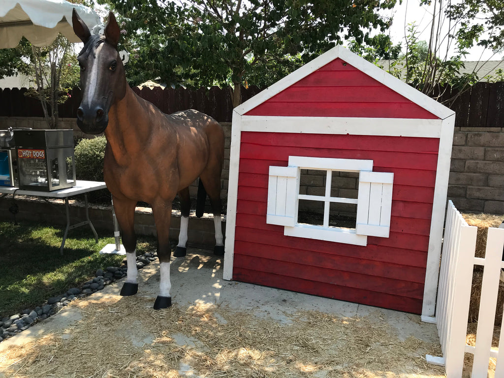 Large Tan & White Horse