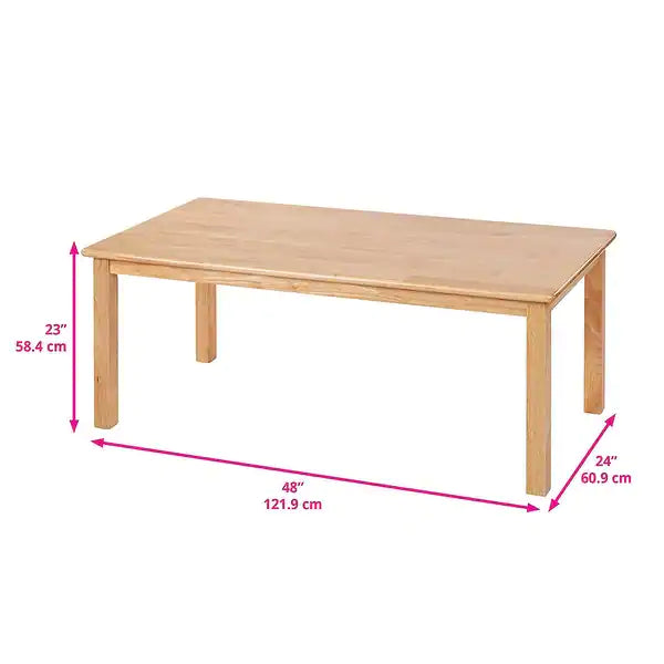 Kids Natural Wooden Table