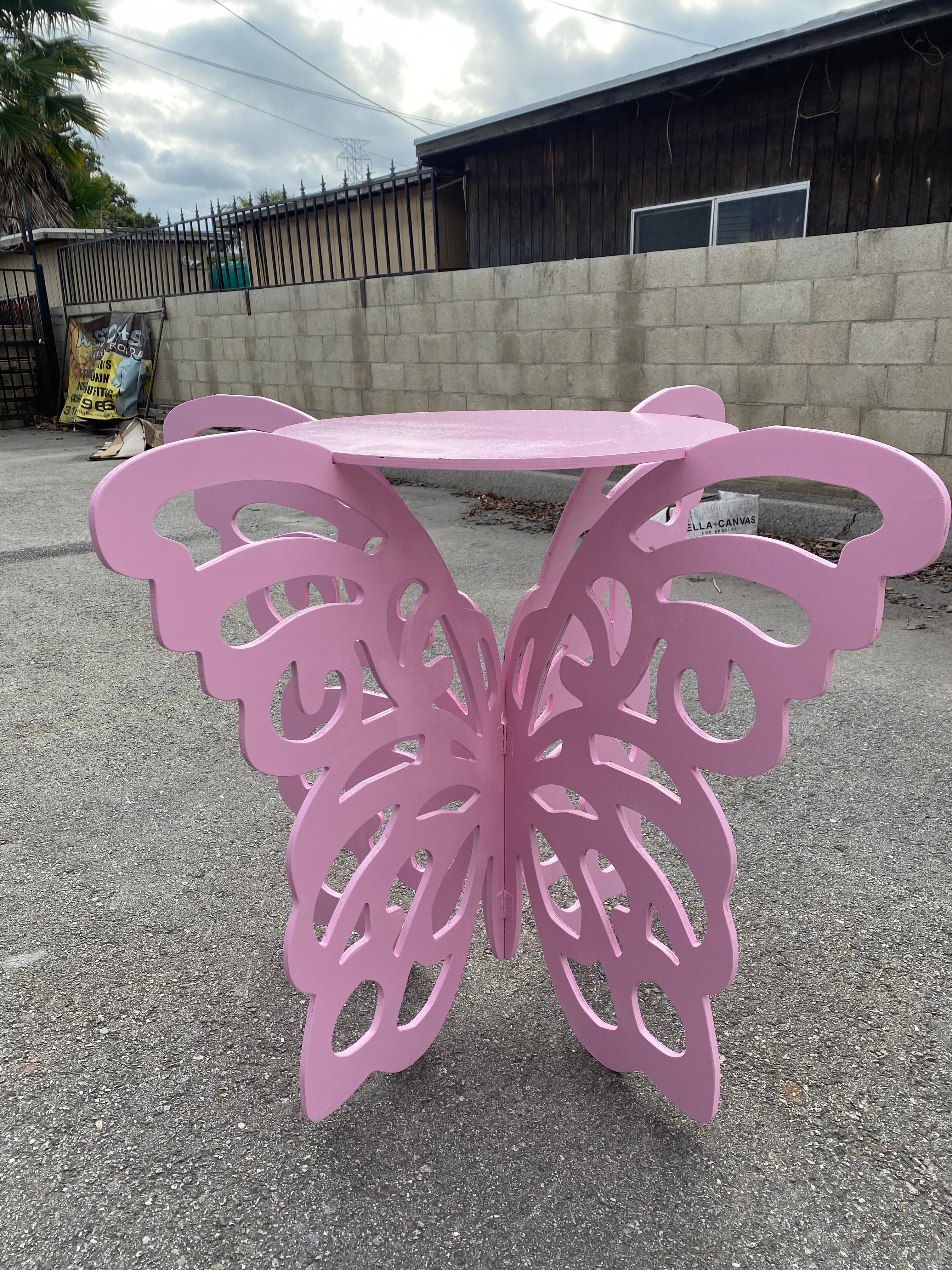 Light Pink Butterfly Table