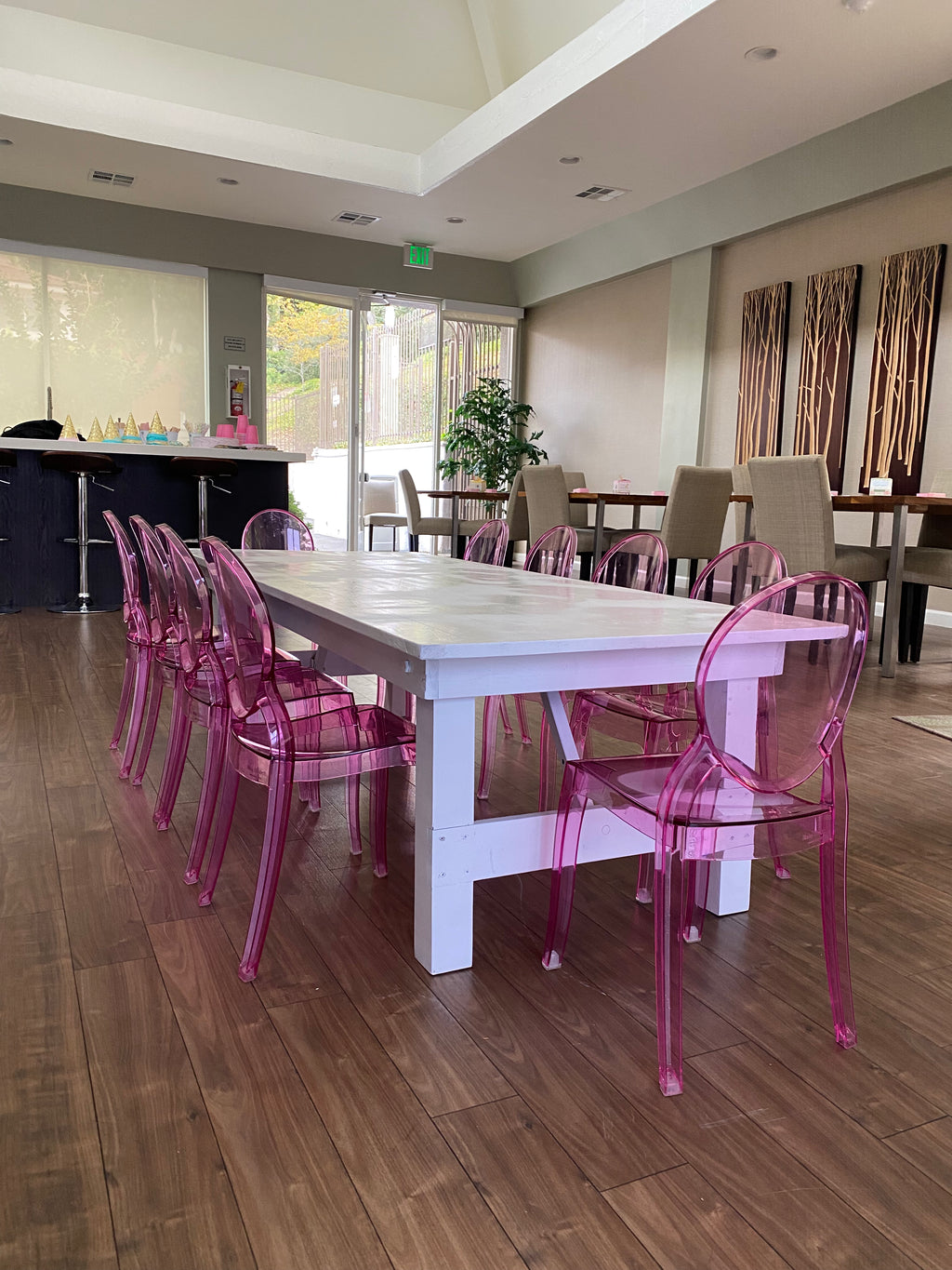 Kids White Farm Table