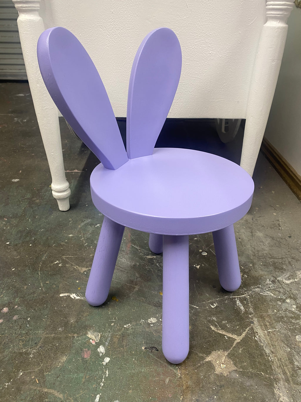 Kids Lavender Bunny Chair
