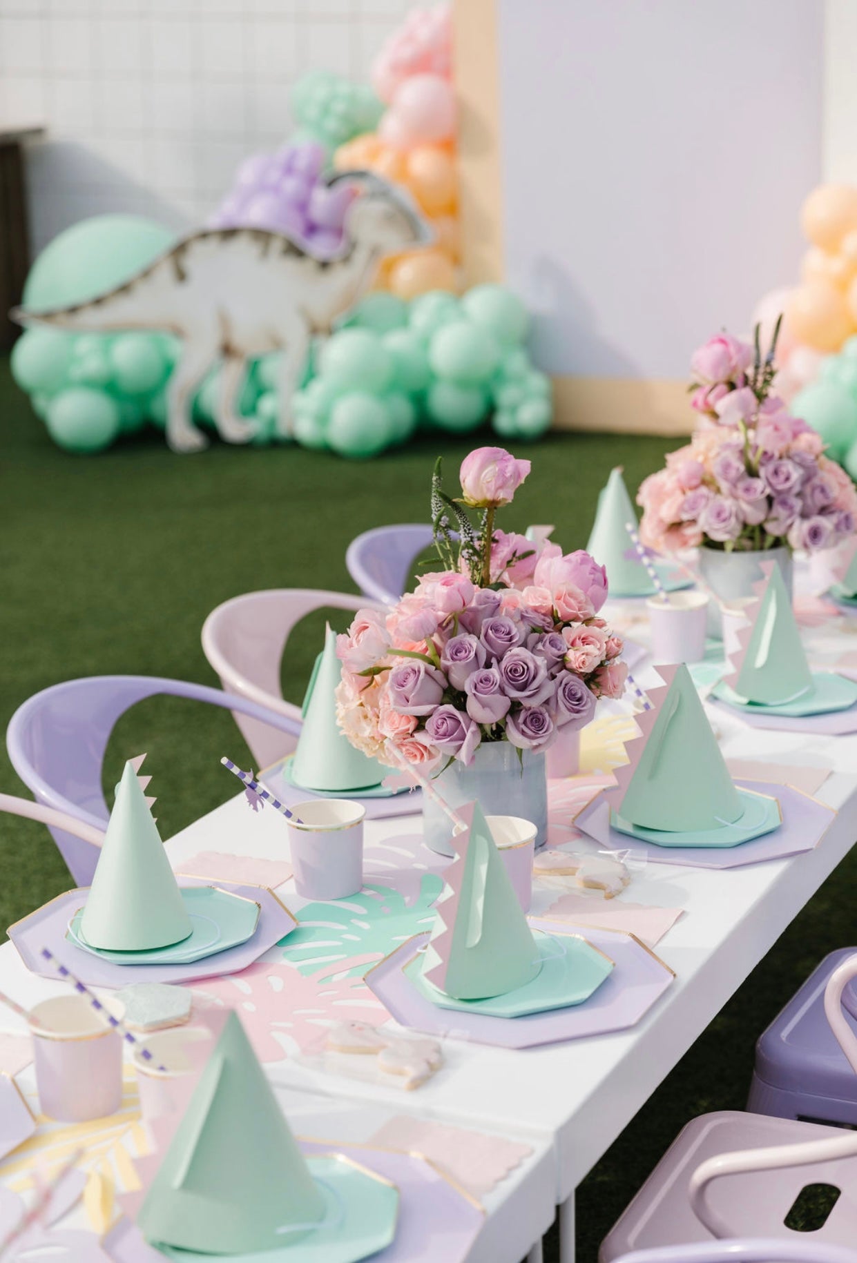 Kids Light Pink Metal Chair