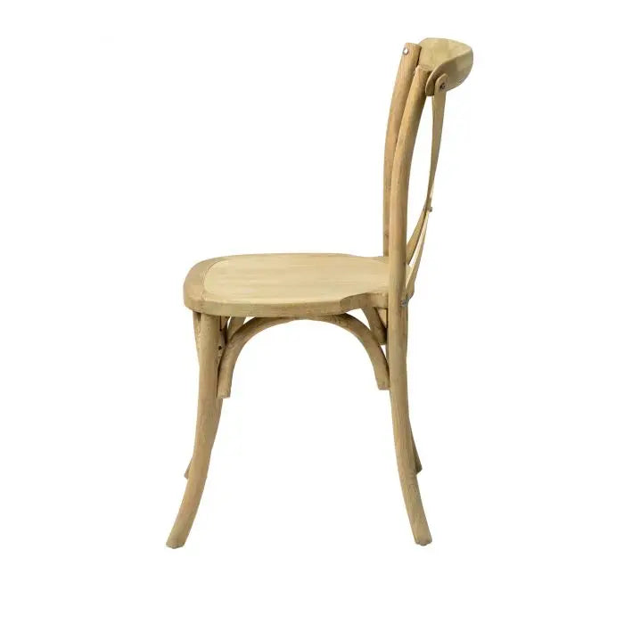 Kids Brown Cross Back Chair