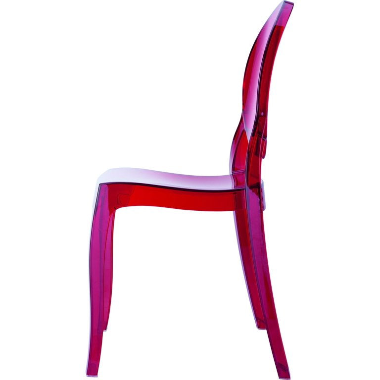 Kids Red Armless Ghost Chair