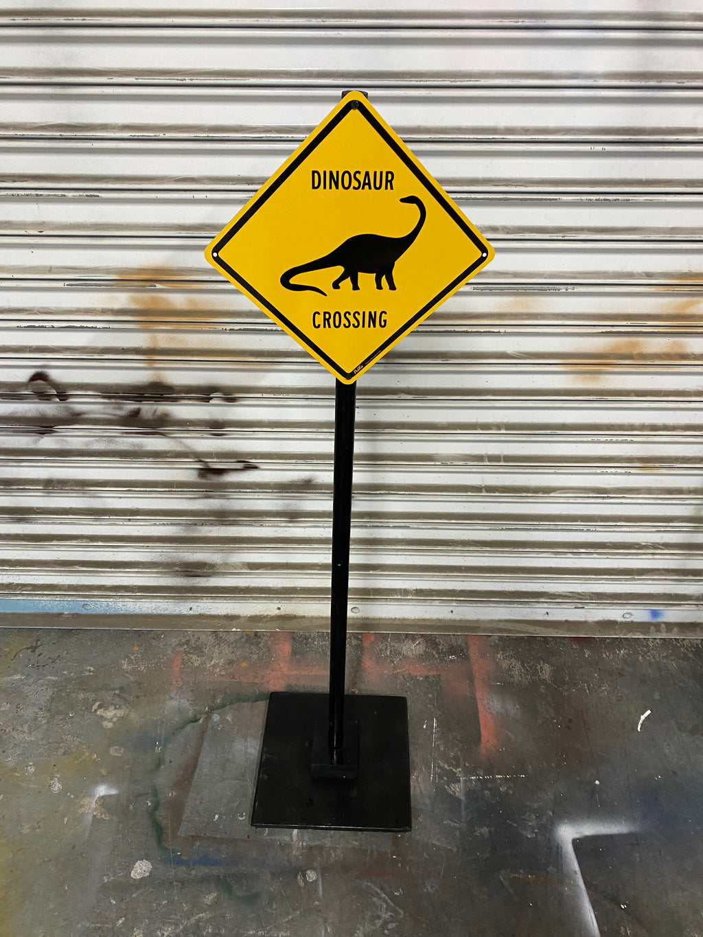 Dinosaur Crossing Sign