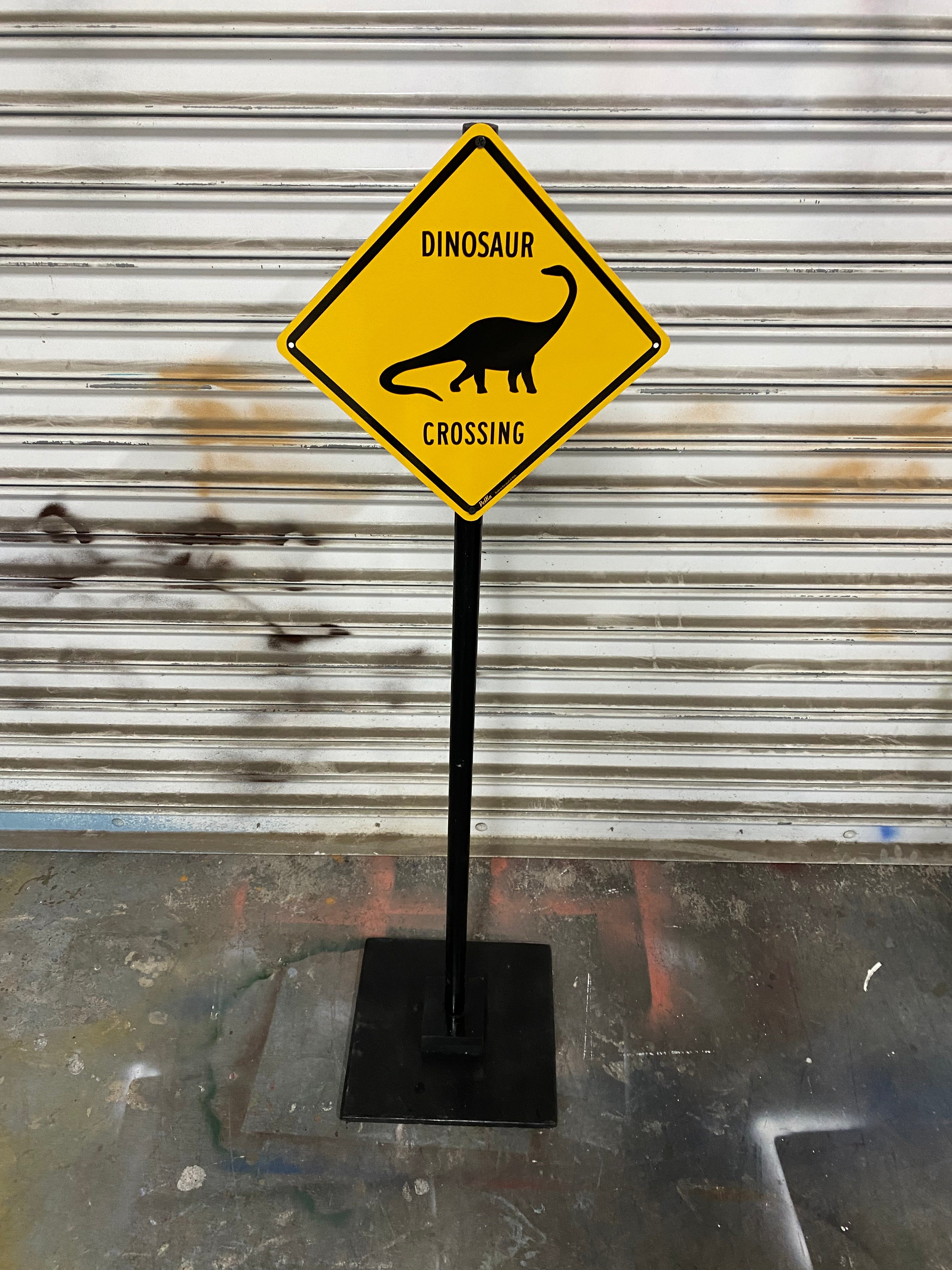 Dinosaur Crossing Sign