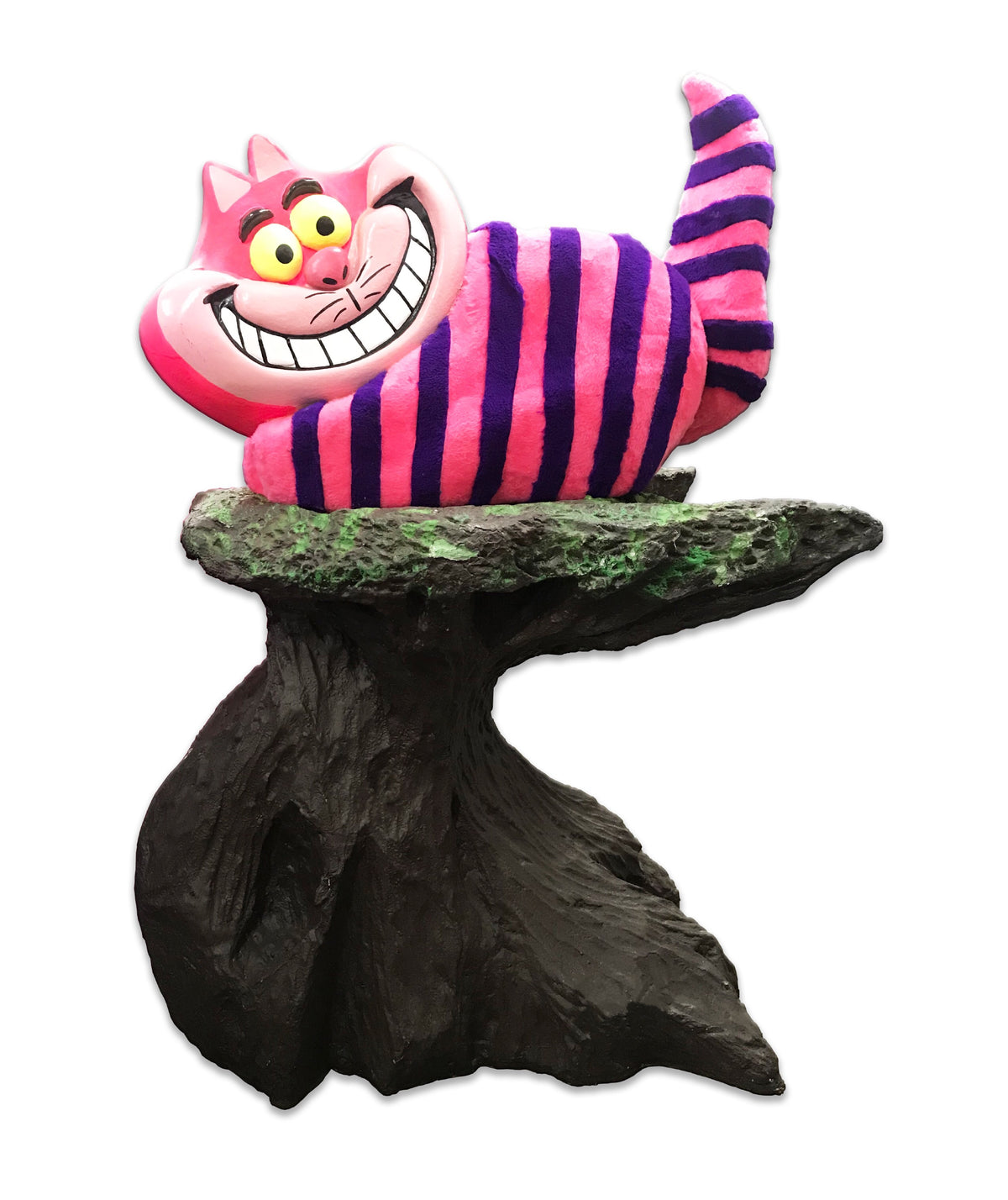 Cheshire Cat with Tree Stump