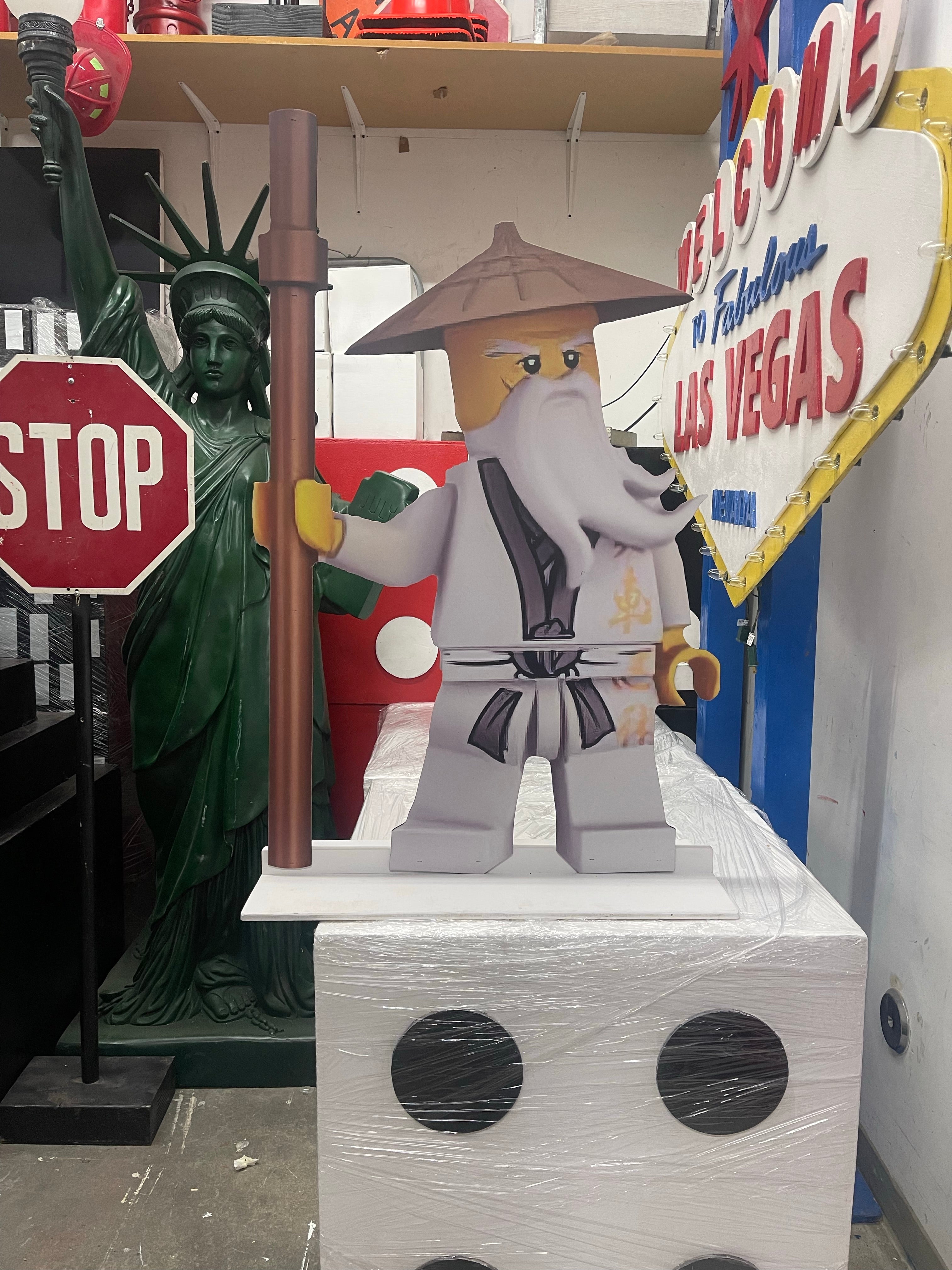 Sensei Wu Lego Wood Cut Out Standee
