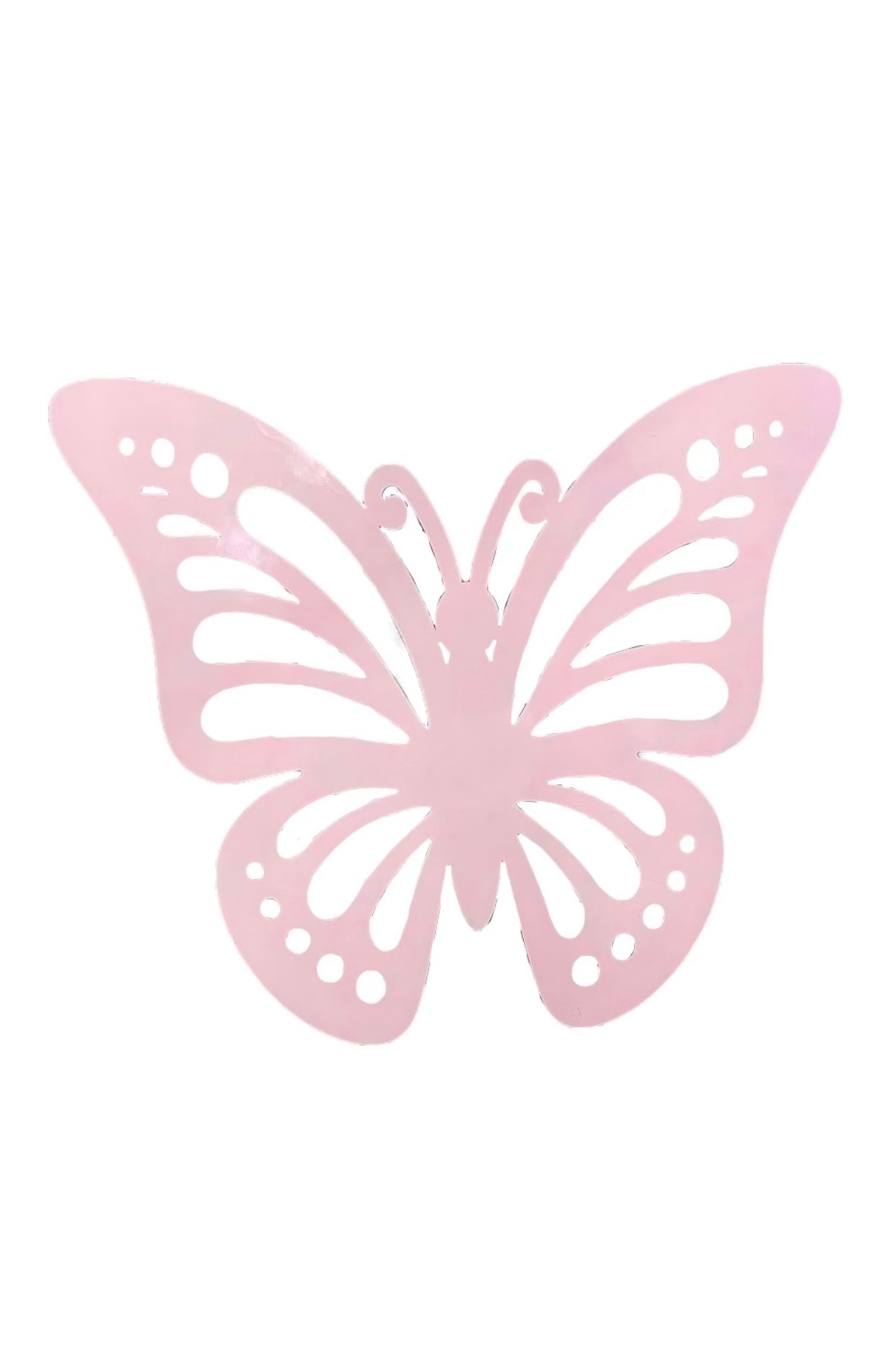 Light Pink Butterfly Wood Cut Out Standee