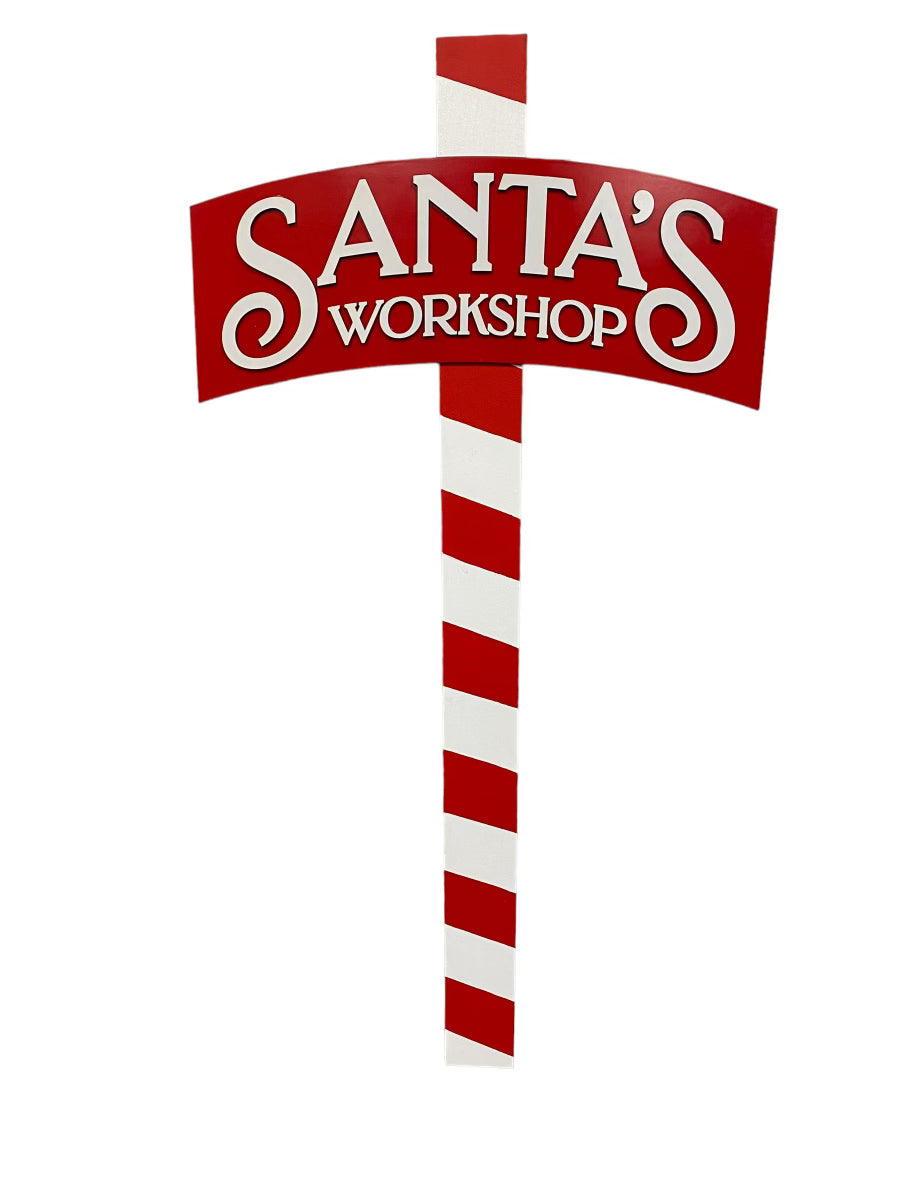 Santa’s Workshop Sign