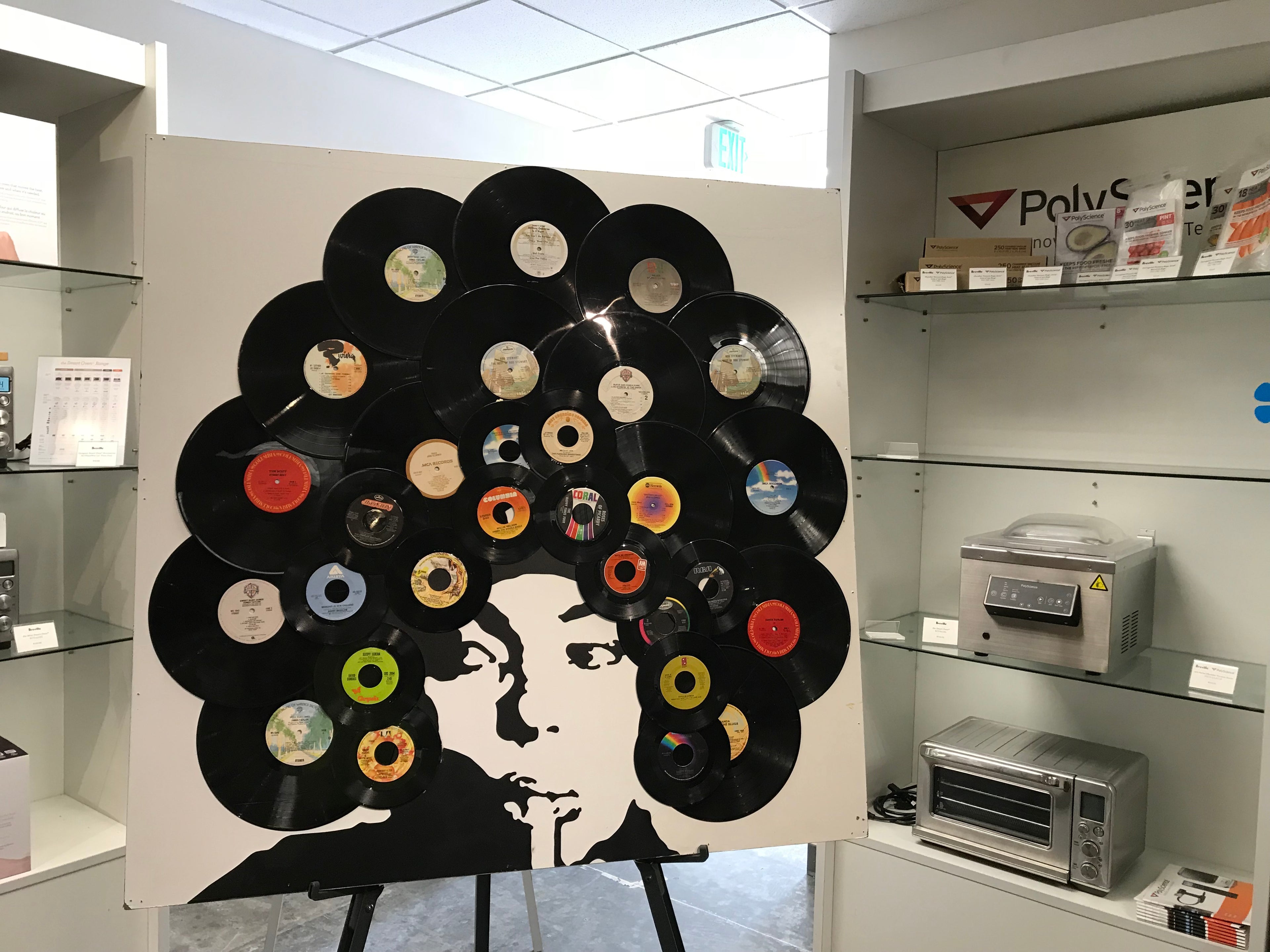 Afro Record Portrait