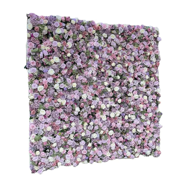 Lavender Silk Flower Wall