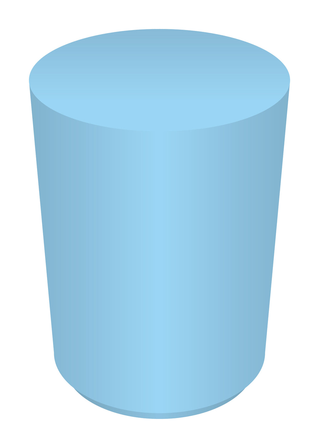 3 Foot Baby Blue Cylinder