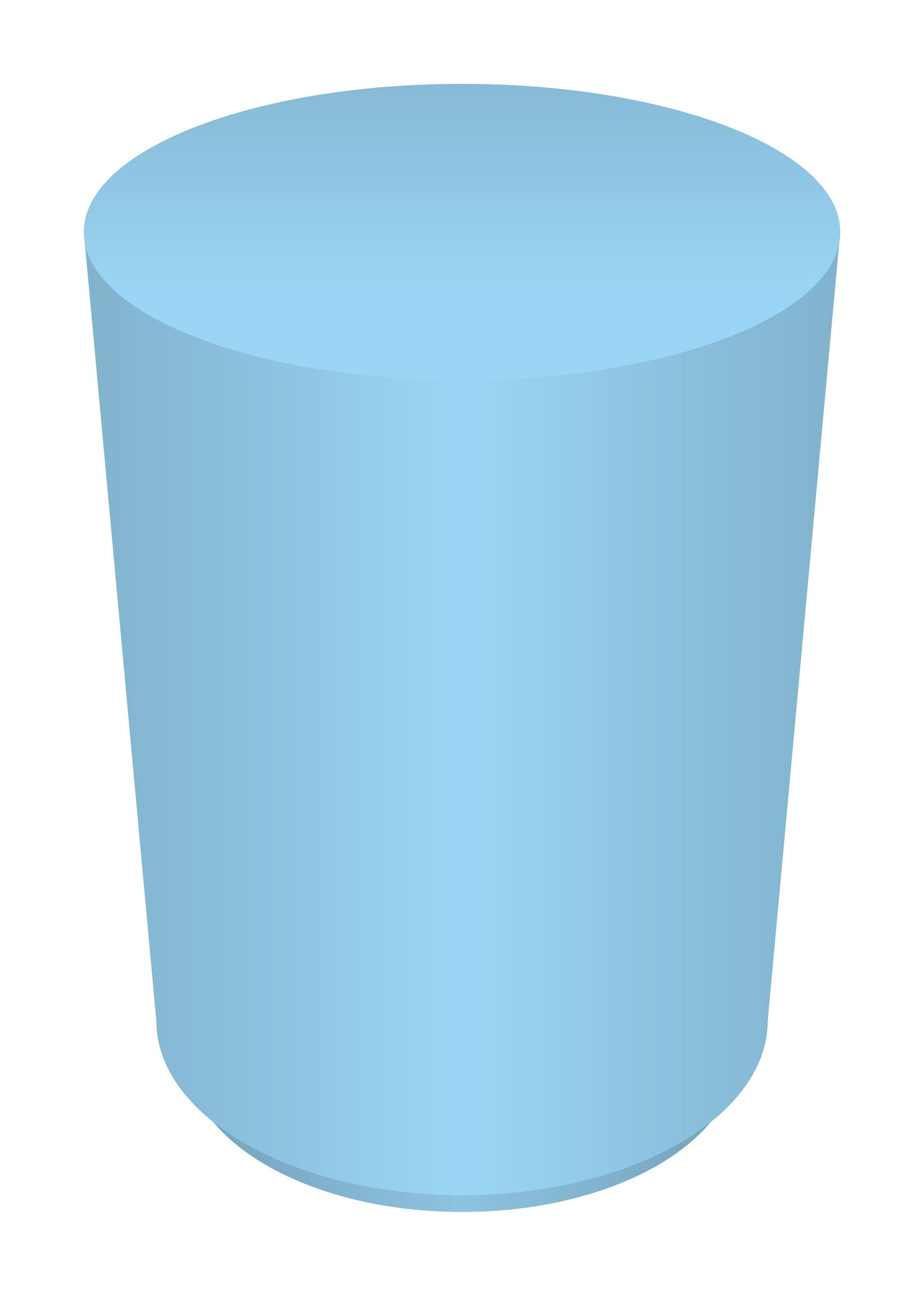 3 Foot Baby Blue Cylinder