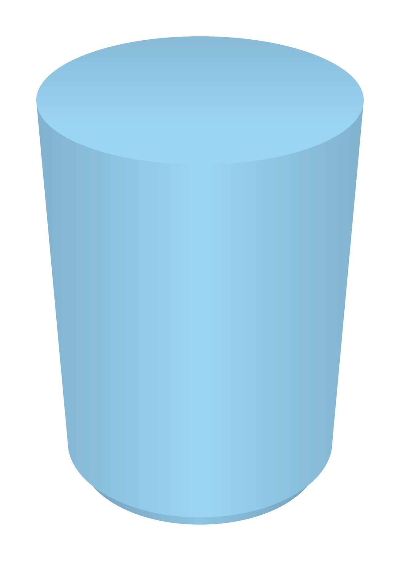 3 Foot Baby Blue Cylinder
