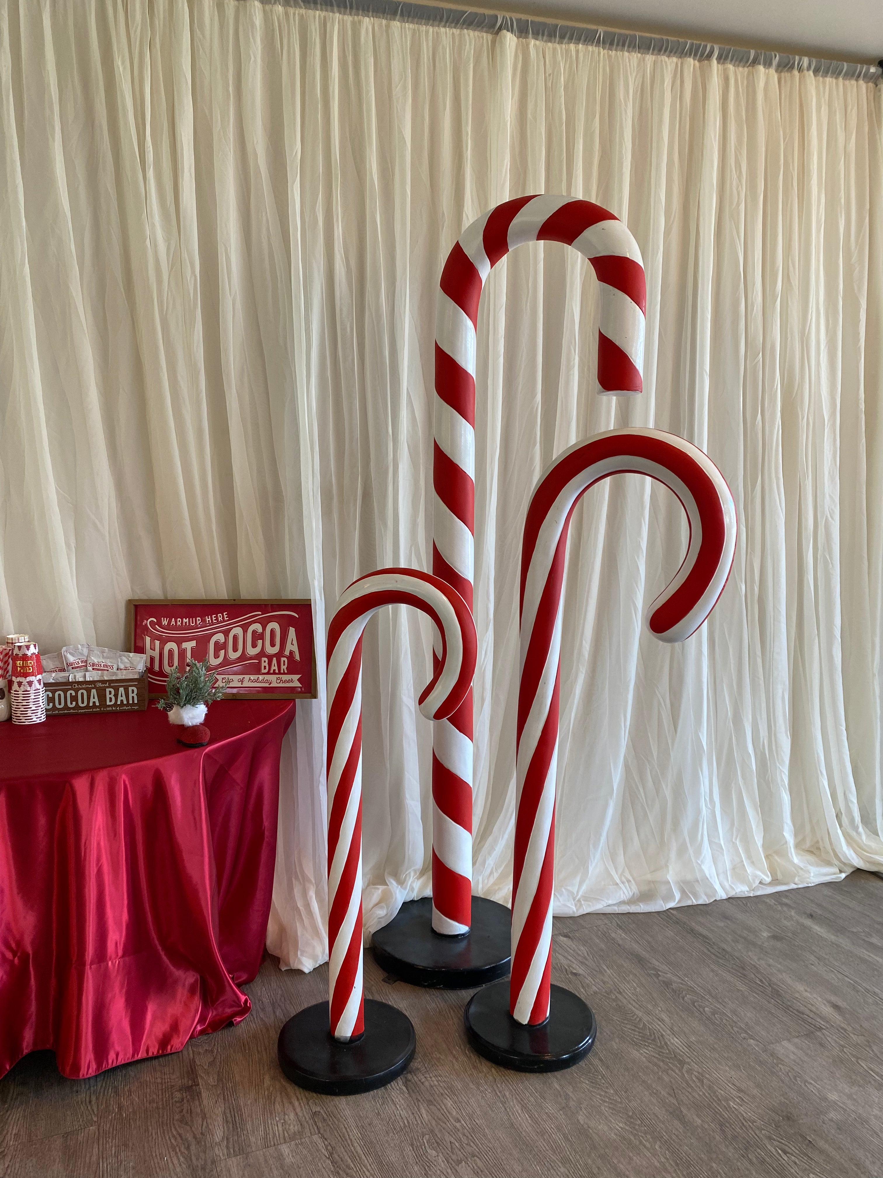 Large Red & White Candy Cane