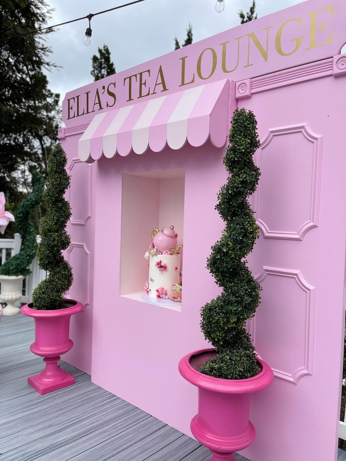Light Pink Store Front With Custom Signage