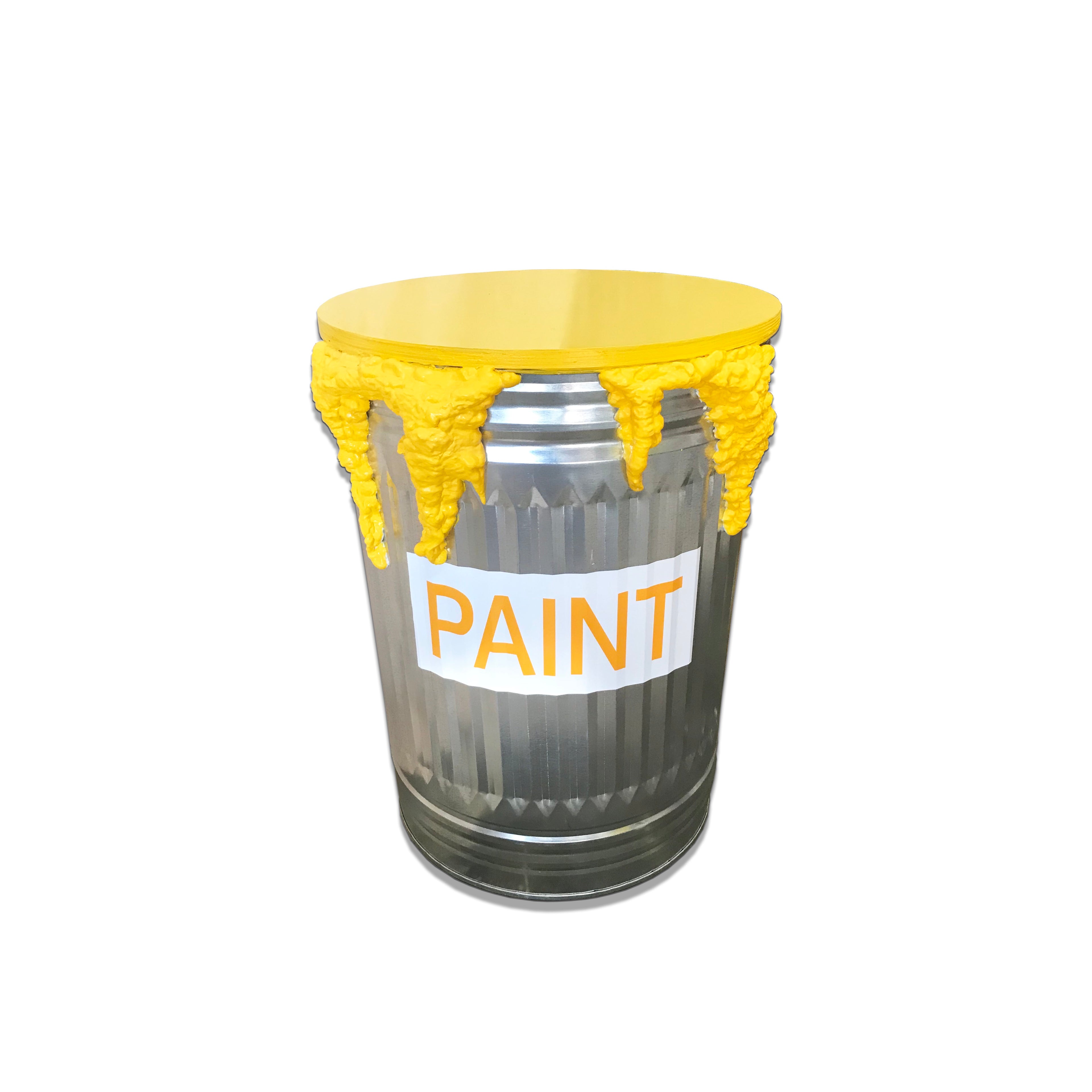 Yellow Paint Can Table