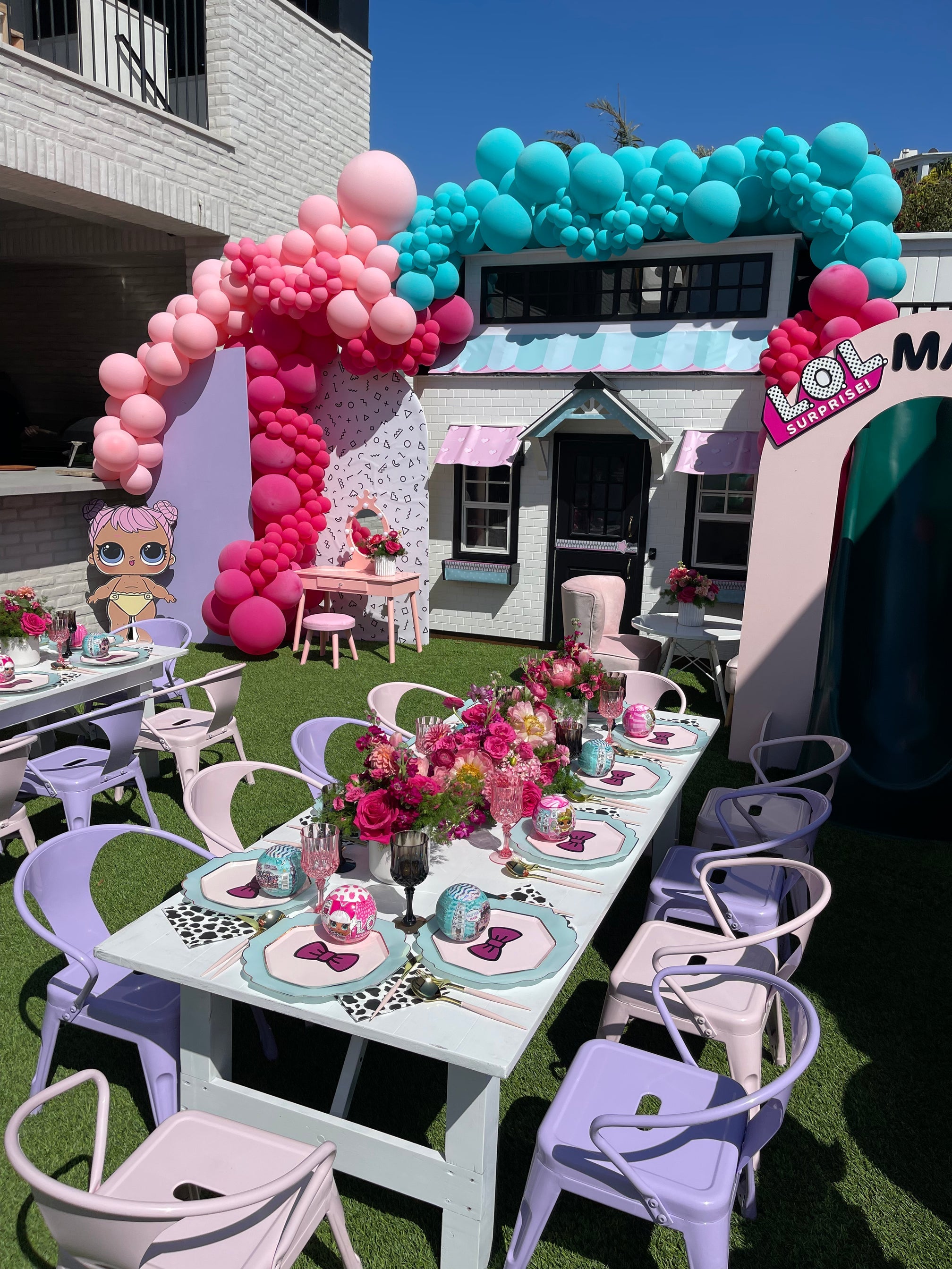 Kids Lavender Metal Chair