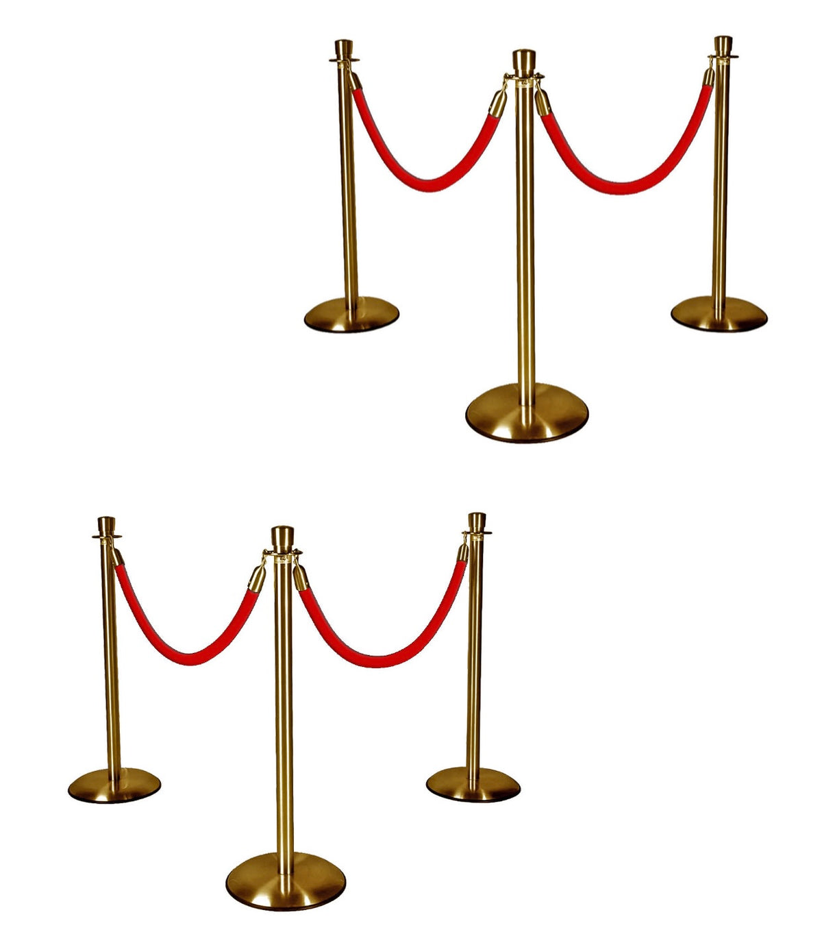 Gold Stanchions w/ Red Ropes – Platinum Prop House, Inc.