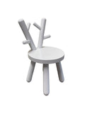 Kids White Reindeer Chair