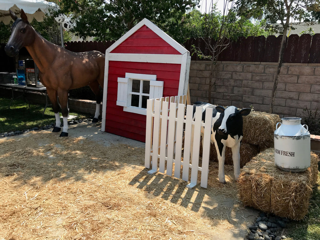 Large Tan & White Horse