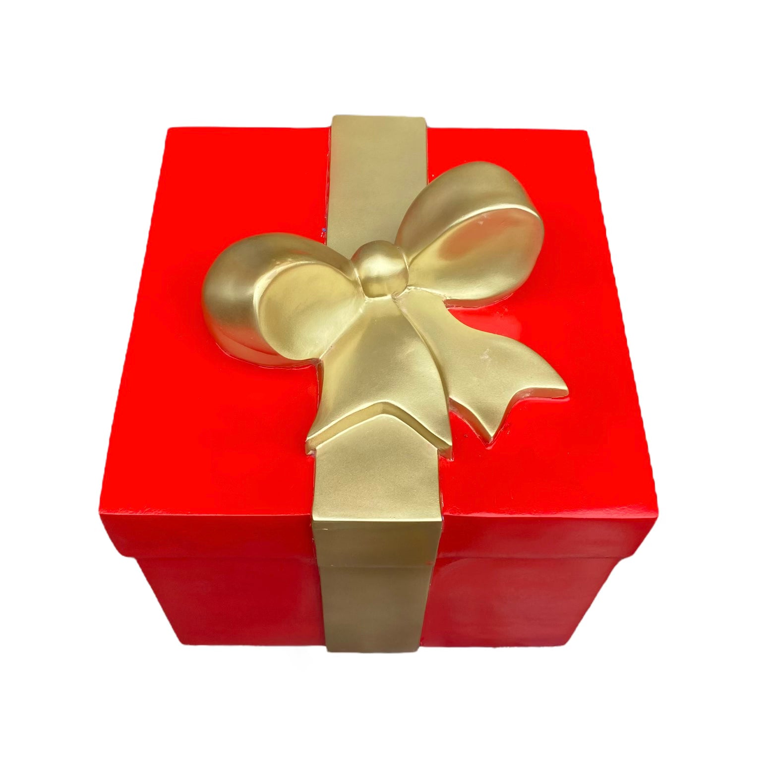 Red Gift Box & Gold Bow